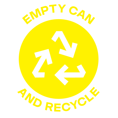 empty can and recycle